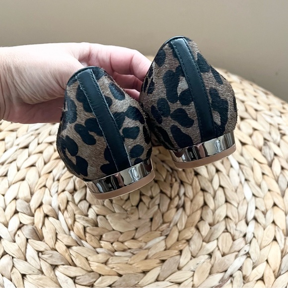 Cole Haan NIKE AIR genuine real fur dyed cow hair animal print slip on flats - Picture 5 of 8